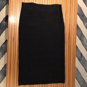 Black pencil skirt